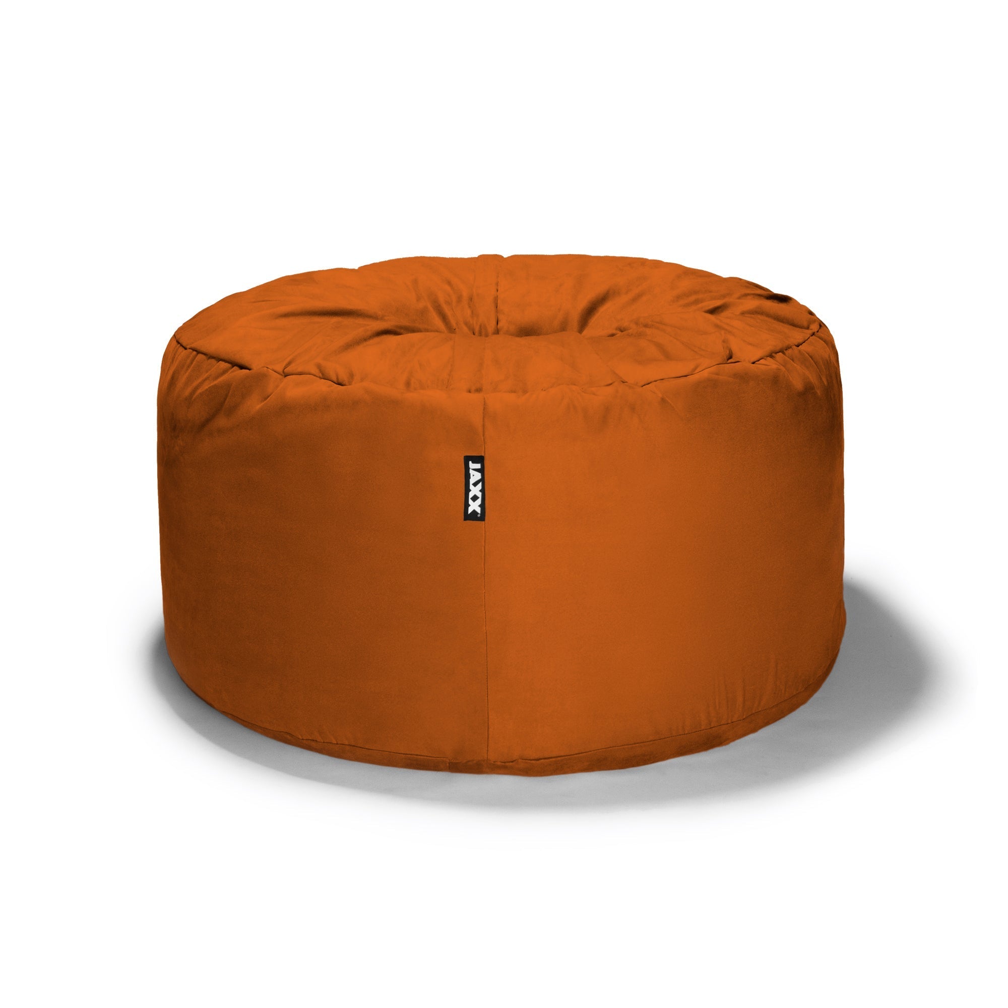  Jaxx Saxx Round Bean Bag with Removable Cover 4' - Mandarin - Bonton