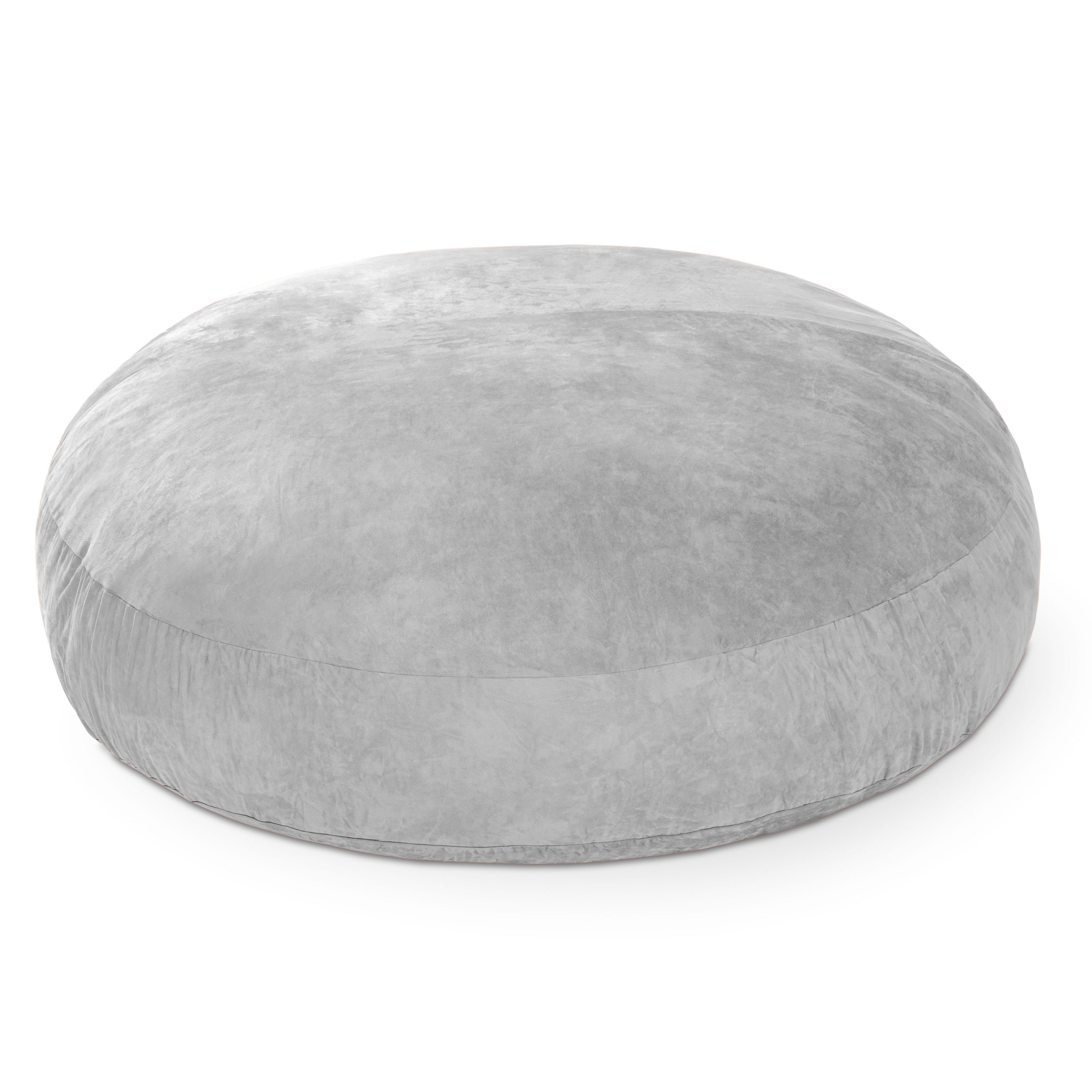  Jaxx Cocoon Large Bean Bag Chair for Adults 6' - Platnium - Bonton