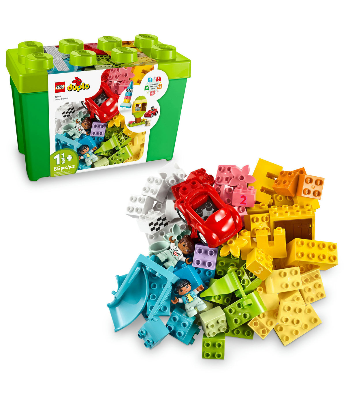  LEGO LEGO DUPLO Classic Deluxe Brick Box 10914 Building Toy (85 Pieces) - Multi - Bonton