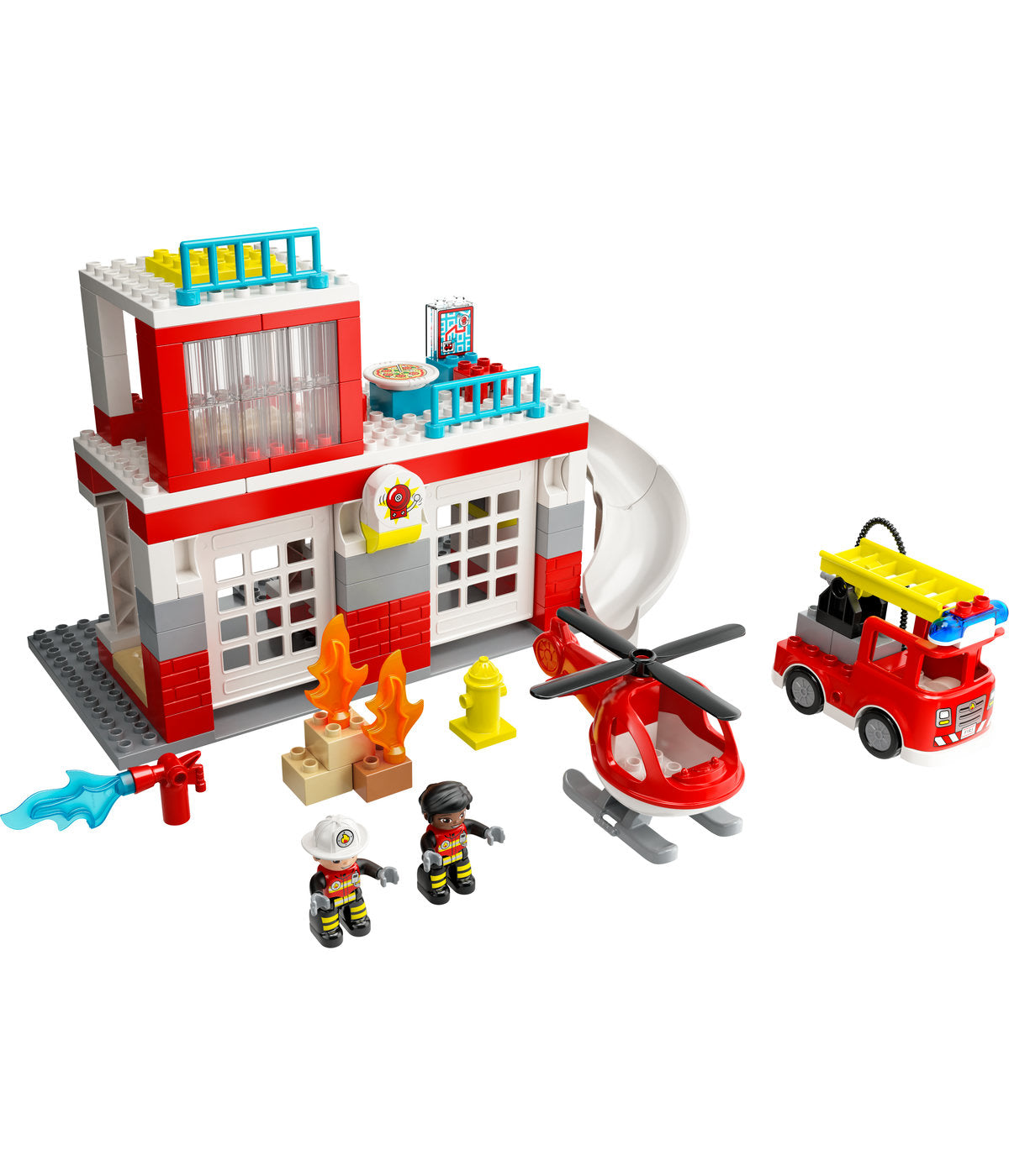 LEGO DUPLO Rescue Fire Station & Helicopter 10970 Building Toy (117 Pieces)