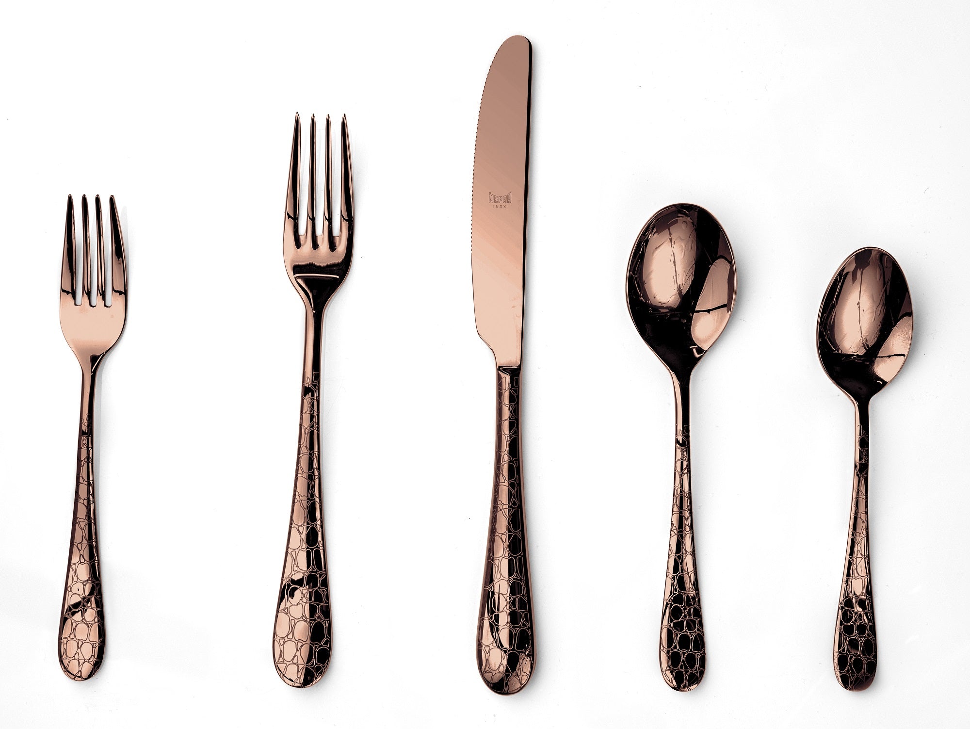  Mepra Coccodrillo Bronzo Flatware Set - Bronzo - Bonton