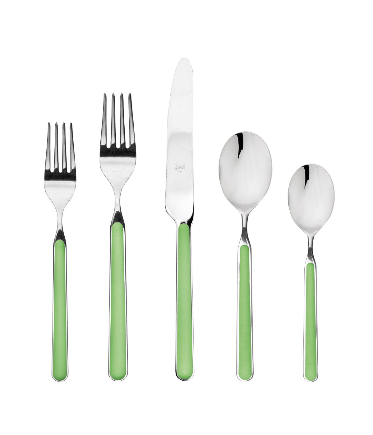  Mepra Fantasia Flatware Set Apple Green - Apple Green - Bonton