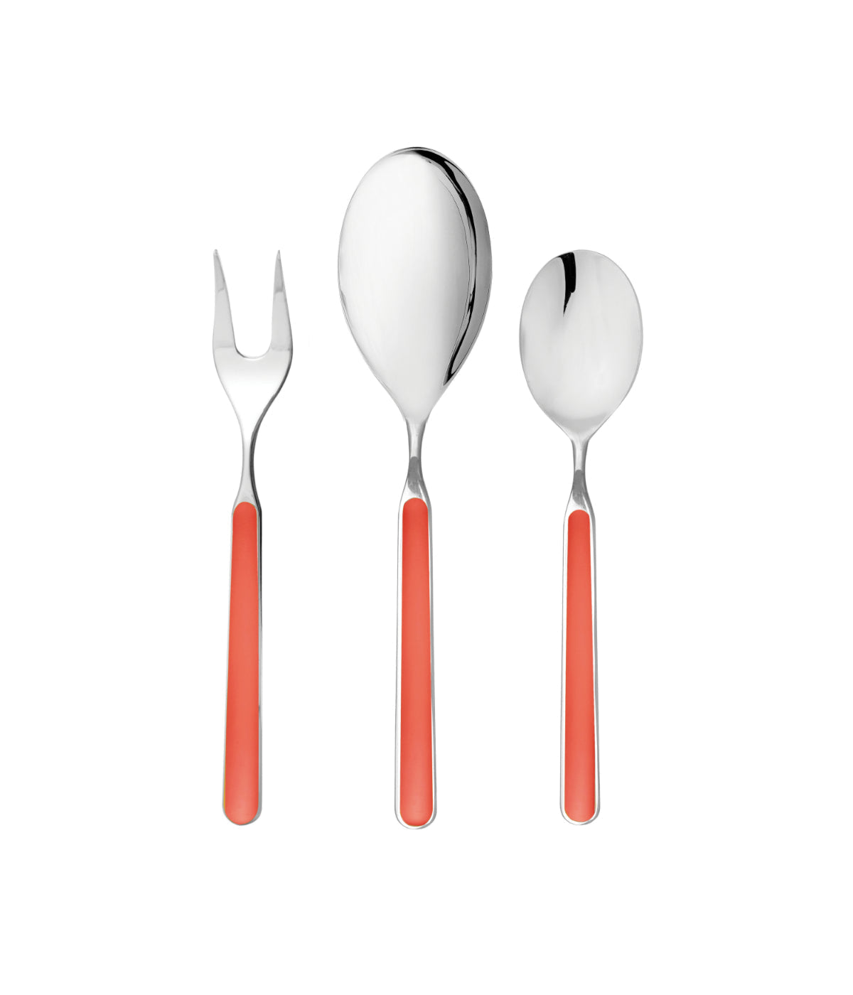  Mepra Fantasia 3 Piece Serving Set New Coral - New Coral - Bonton