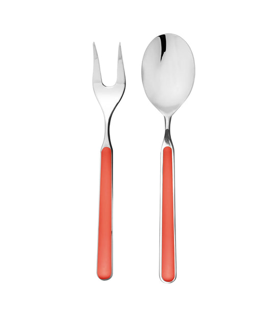 Fantasia 2 Piece Serve Set New Coral