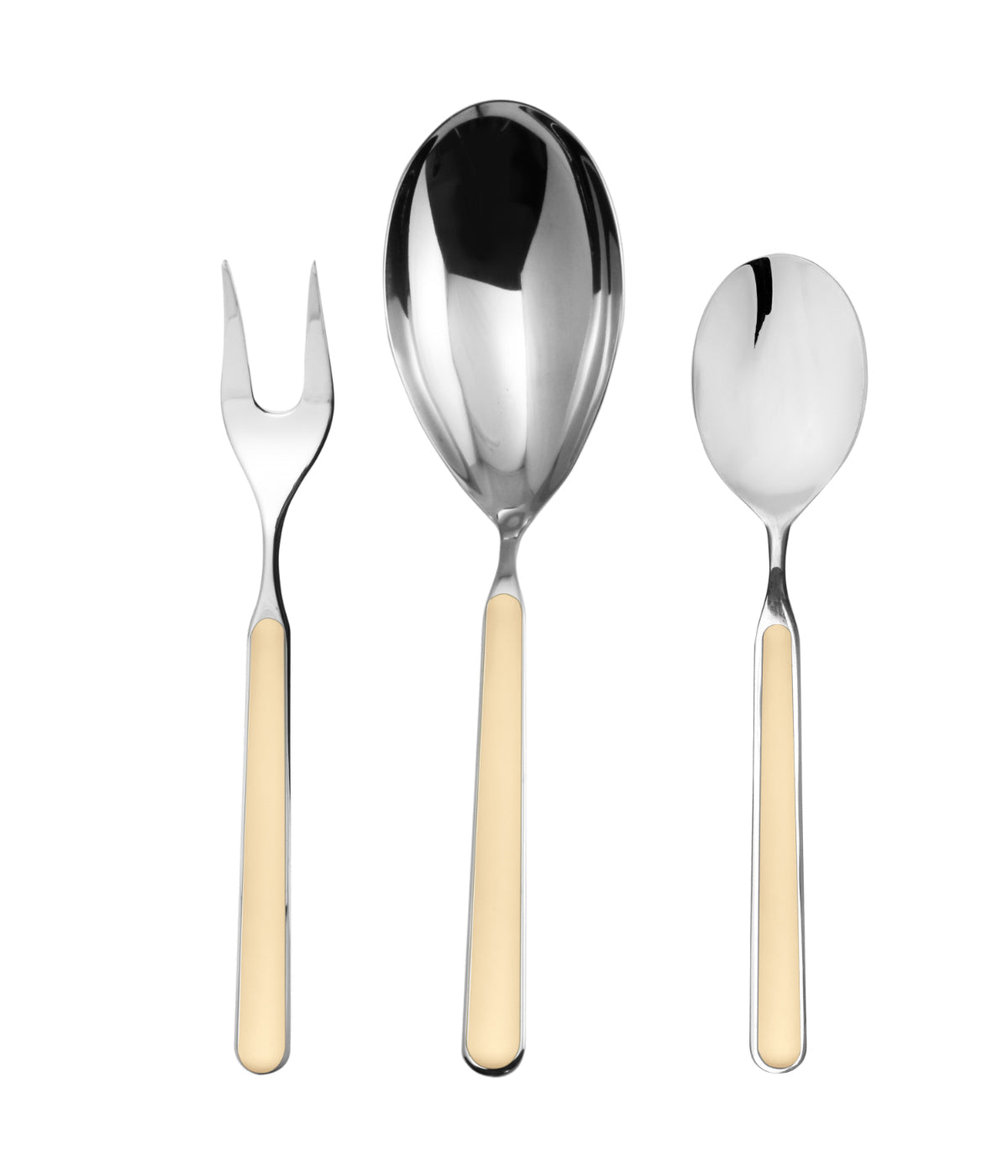  Mepra Fantasia 3 Piece Serving Set Vanilla - Vanilla - Bonton