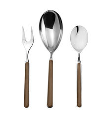 Fantasia 3 Piece Serving Set Tobacco