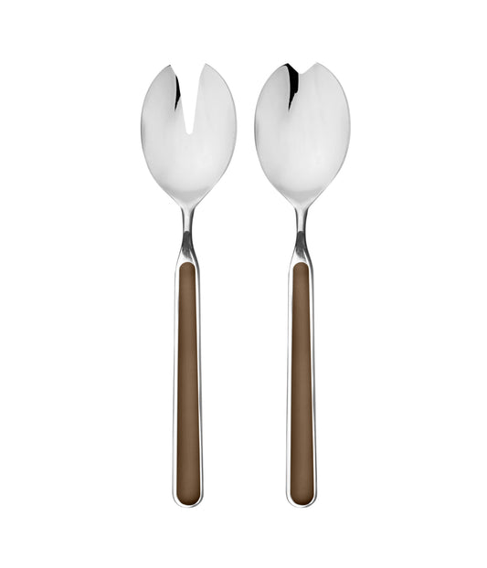 Fantasia 2 Piece Salad Set Tobacco