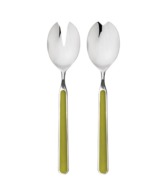 Fantasia 2 Piece Salad Set Olive Green