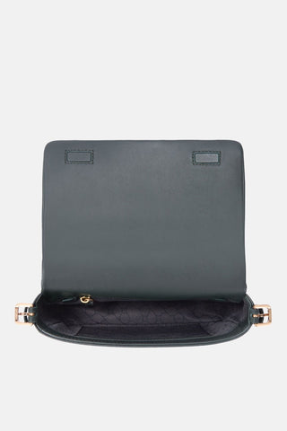 Bell Shoulder - Medium Crossbody - Deep Green / One Size