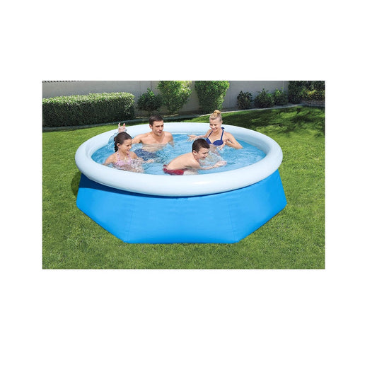 10ft Round Inflatable Easy Set Kids Swimming Pool With Filter Pump