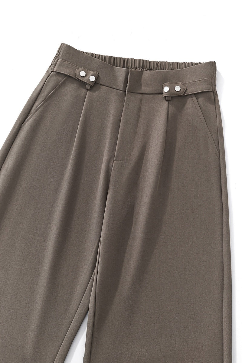  Barocco Kingsley Side-Tab Trousers BROWN - BROWN - Bonton