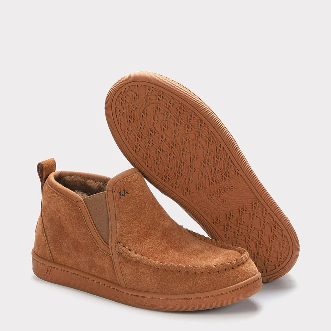  Mykos Brandon Men's Slip-on Slipper Bootie - Brown - Bonton