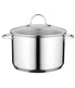  BergHOFF Essentials 18/10 Stainless Steel Covered Stockpot, Comfort - Silver - Bonton