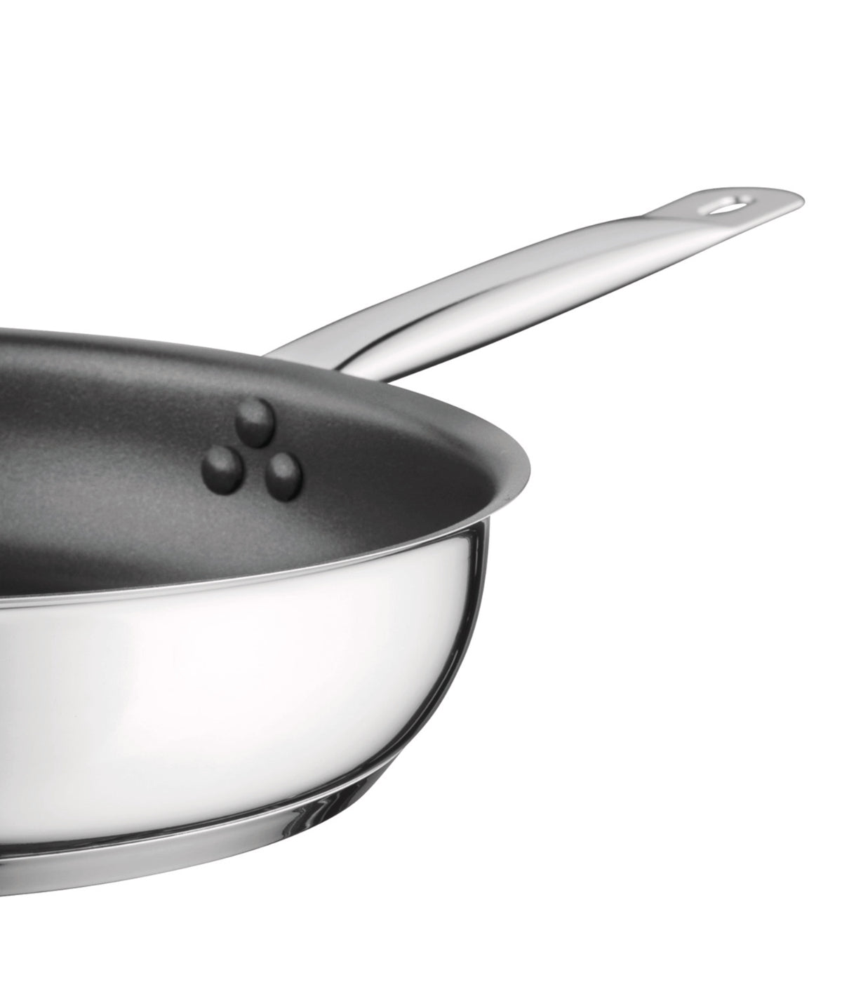  BergHOFF EStainless Steelentials 18/10 Stainless Steel Non-Stick Fry Pan, Comfort - Silver - Bonton