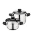  BergHOFF Essentials 18/10 Stainless Steel Pressure Cooker Set, Vita - Black - Bonton