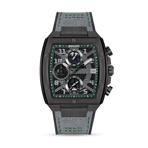 Ducati Chrono Watch Grey Silicon Nylon Strap