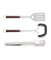 Essentials 3 Piece BBQ Set with Wood Handles