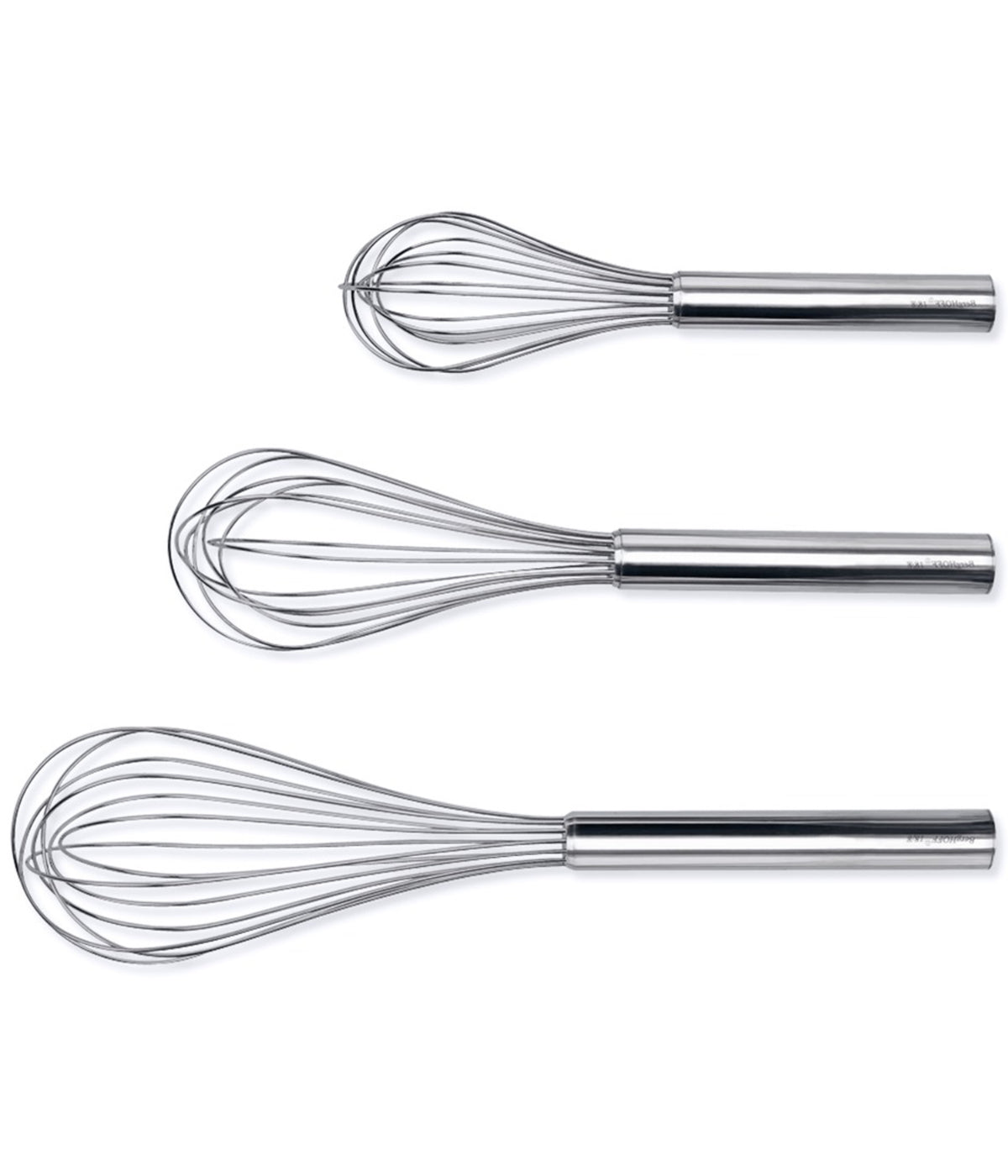  BergHOFF Studio 3 Piece 18/10 Stainless Steel Whisk Set - Silver - Bonton