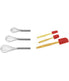  BergHOFF Studio 6 Piece Baking Tool Set - Silver, Red - Bonton