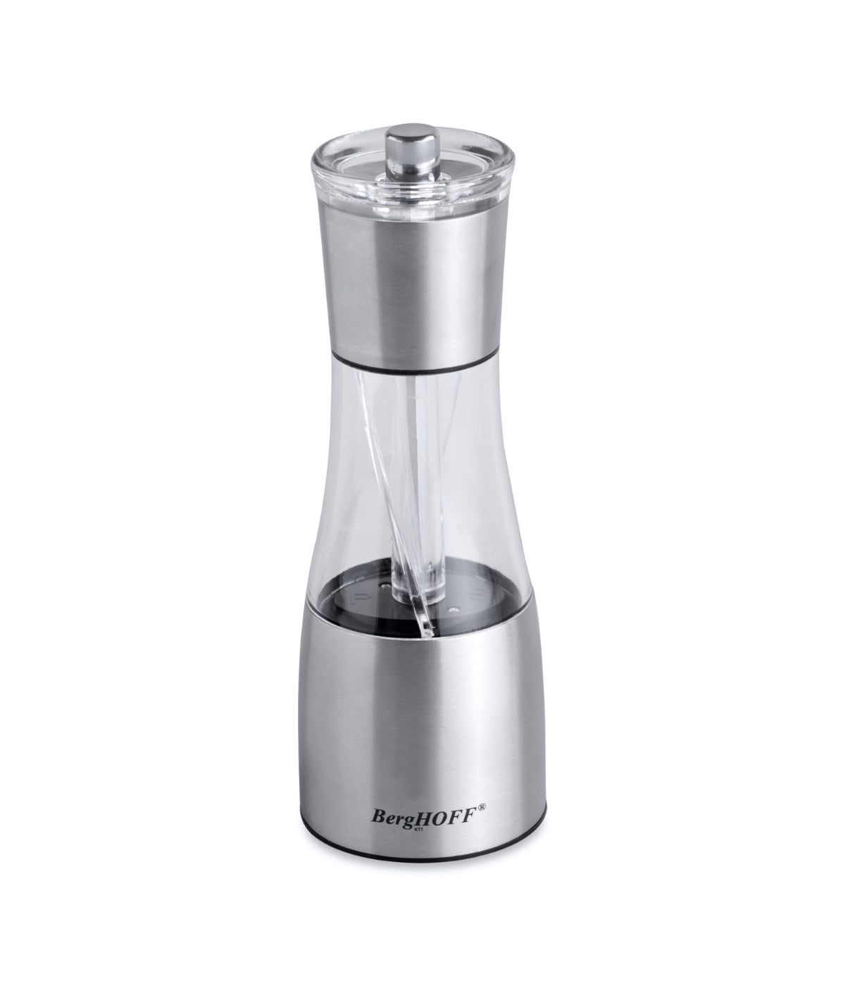  BergHOFF Essentials Stainless Steel Duo Salt & Pepper Mill - Silver - Bonton