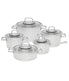  BergHOFF Essentials 18/10 Stainless Steel 10 Piece Cookware Set, Manhattan - Silver - Bonton