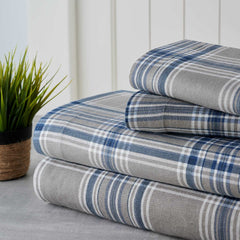 Bibb Home Printed Cotton 4 Piece Sheet Set.