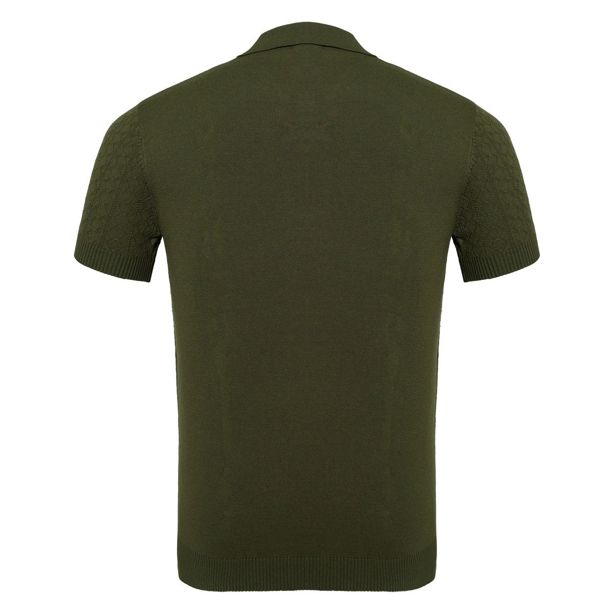  Barocco Elevare Knit Polo ARMY GREEN - ARMY GREEN - Bonton