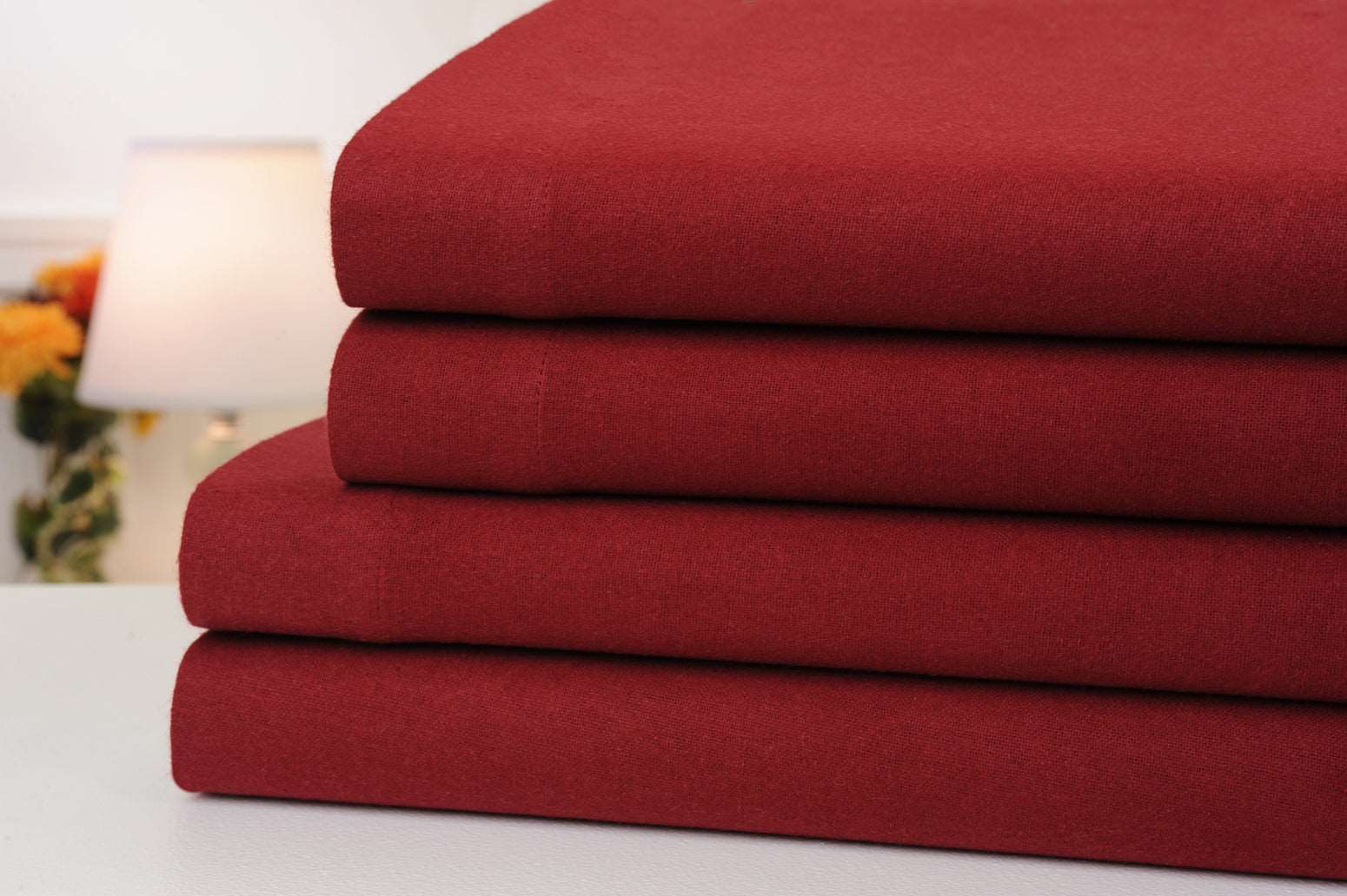  Bibb Home Bibb Home Solid Cotton 4 Piece Sheet Set - Queen - Bonton