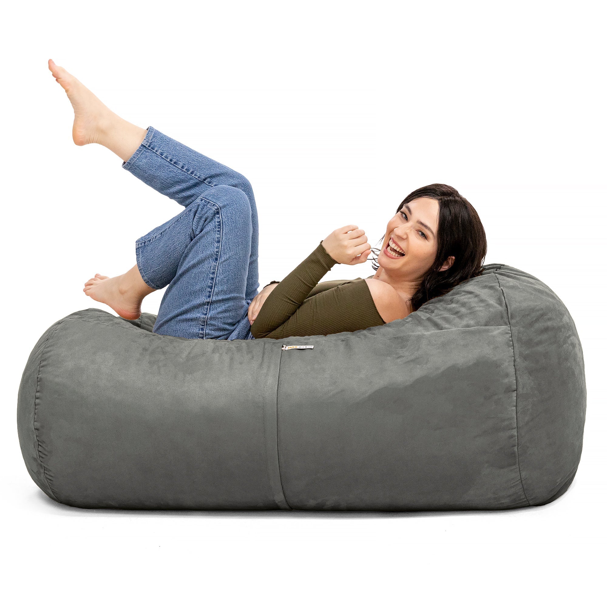  Jaxx Lounger Bean Bag 4' - Charcoal - Bonton