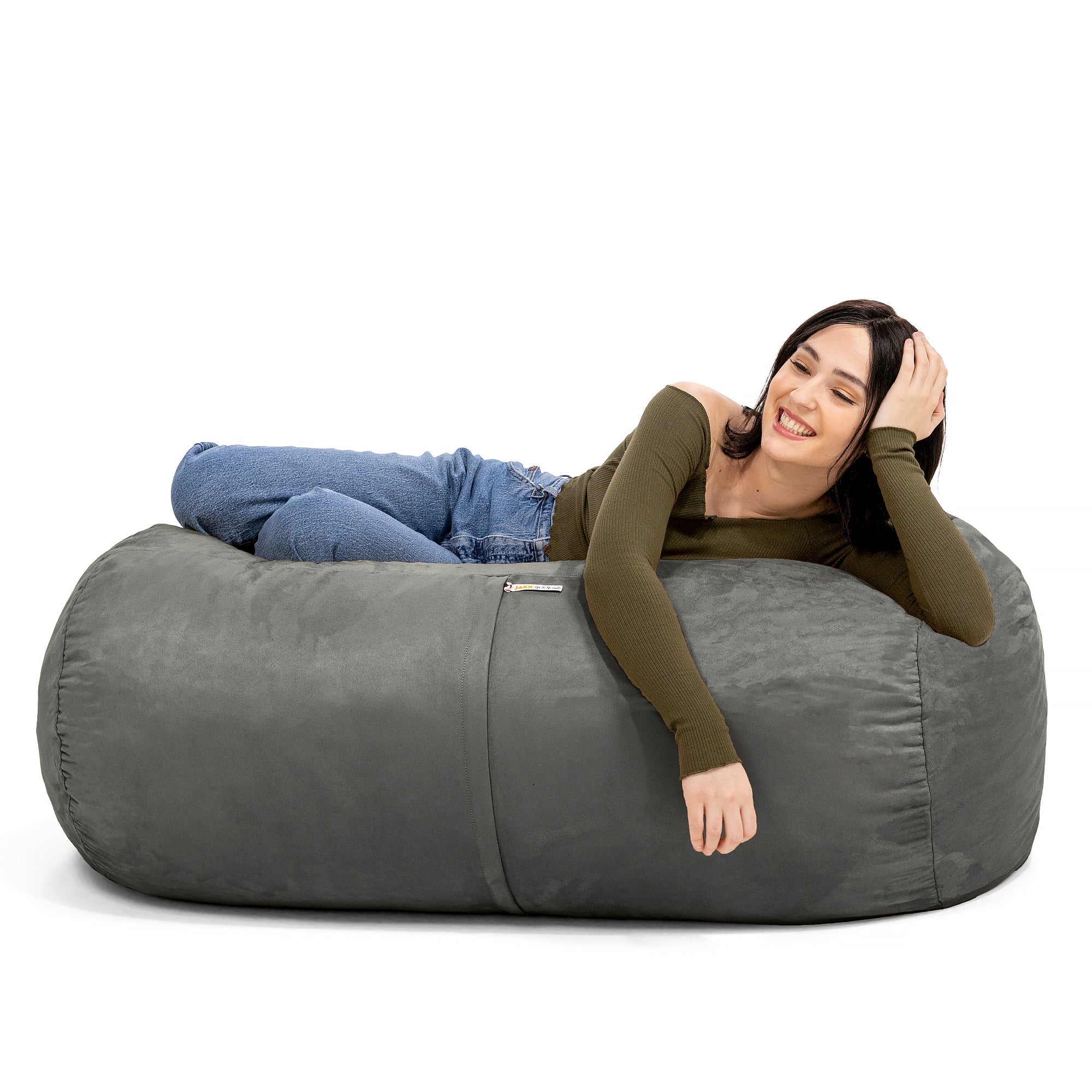  Jaxx Lounger Bean Bag 4' - Charcoal - Bonton