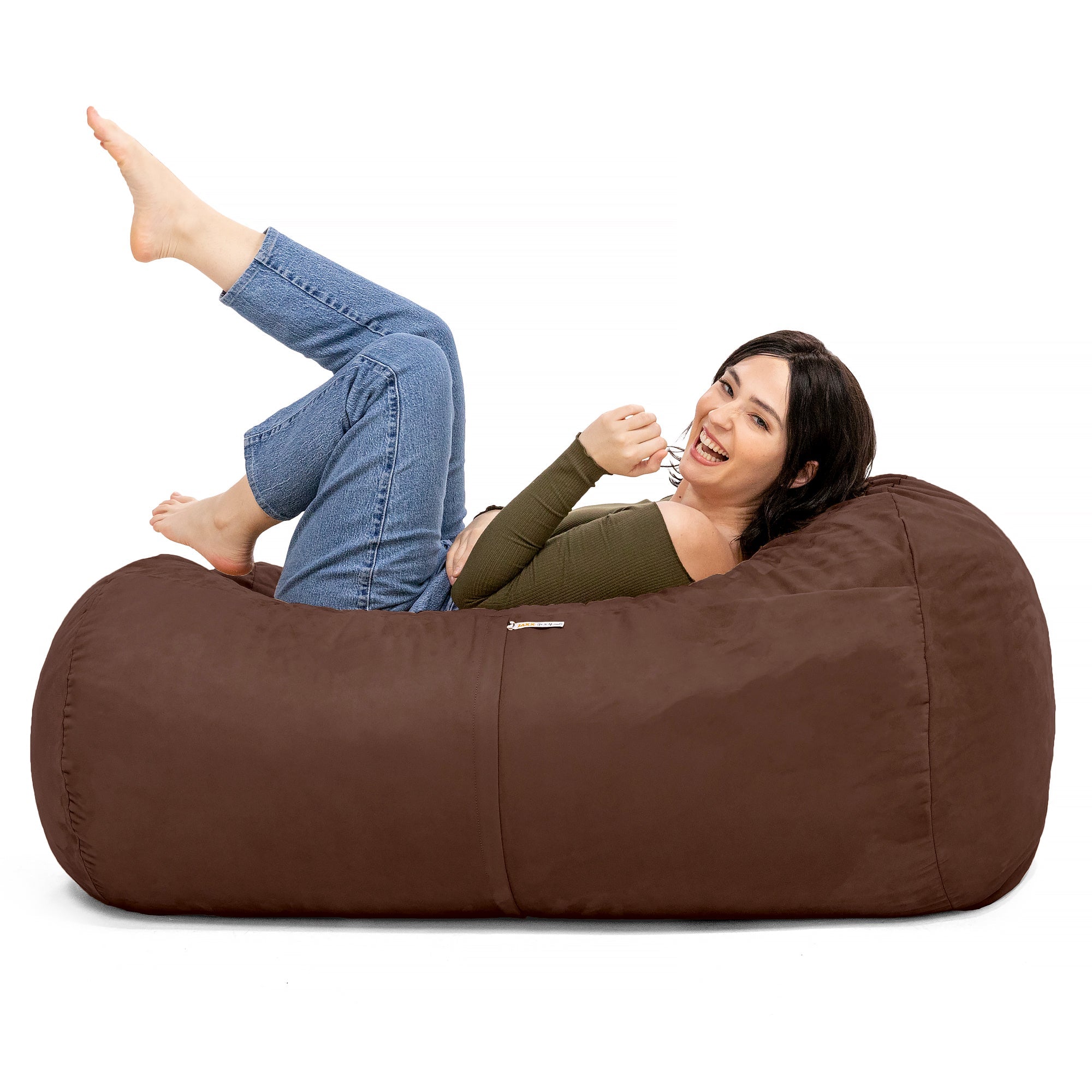  Jaxx Lounger Bean Bag 4' - Chocolate - Bonton