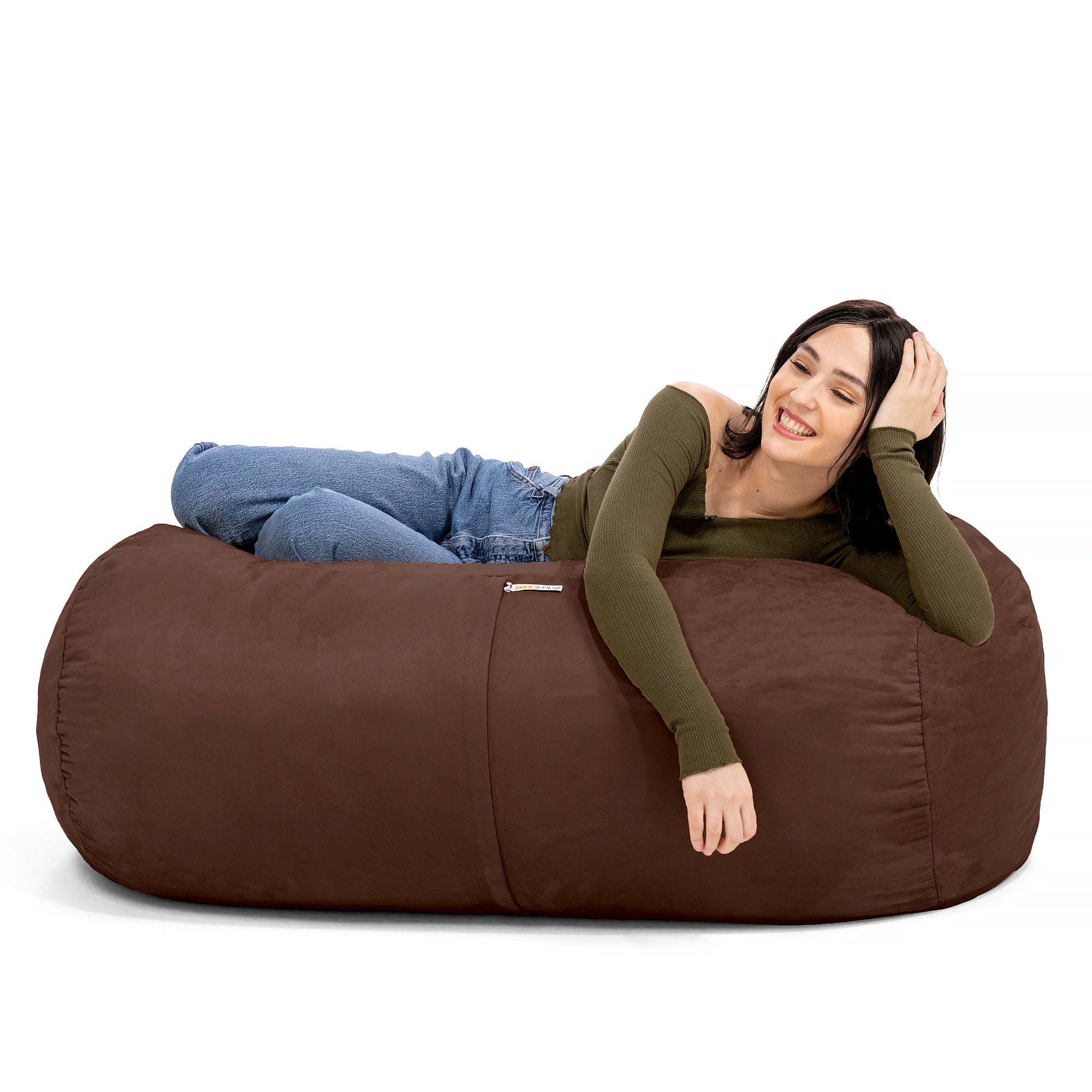  Jaxx Lounger Bean Bag 4' - Chocolate - Bonton