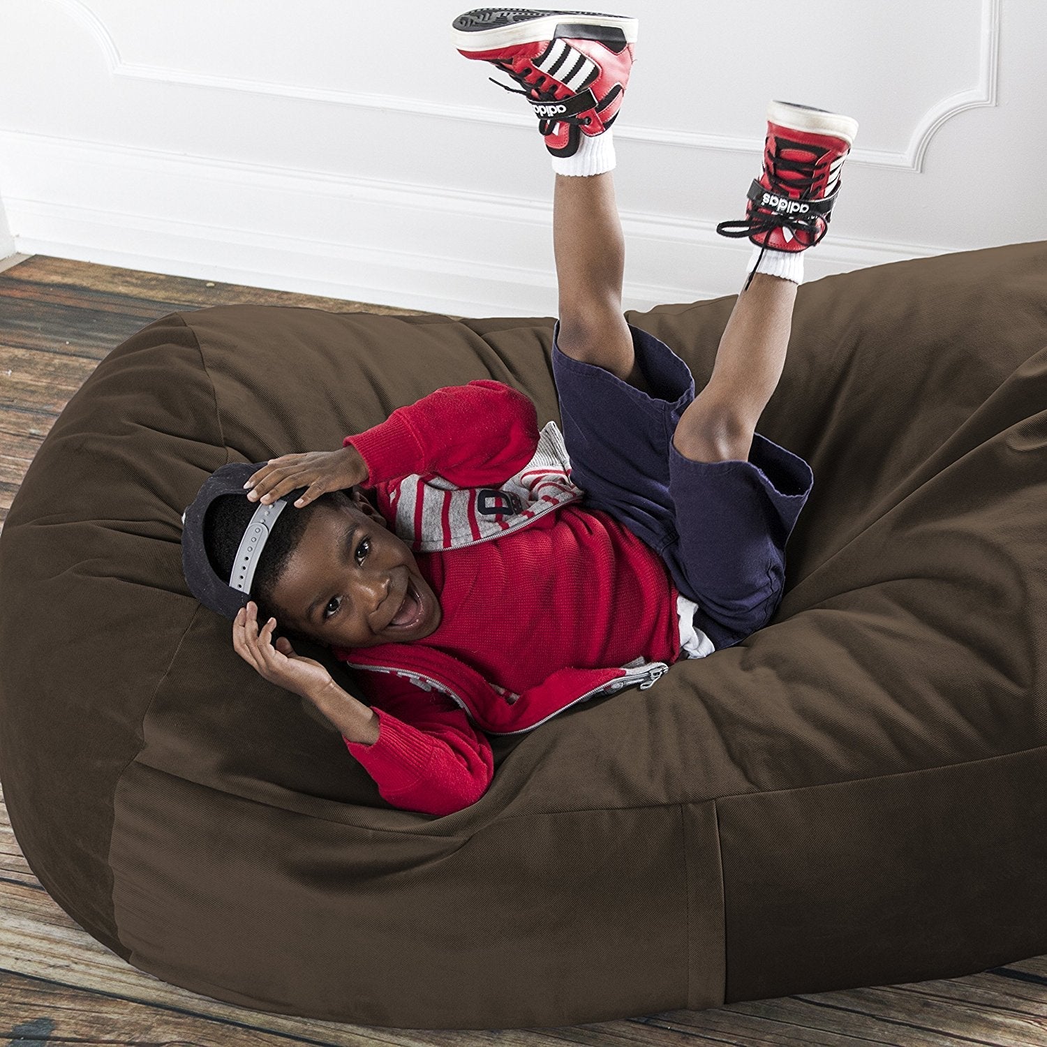  Jaxx Lounger Bean Bag 4' - Chocolate - Bonton