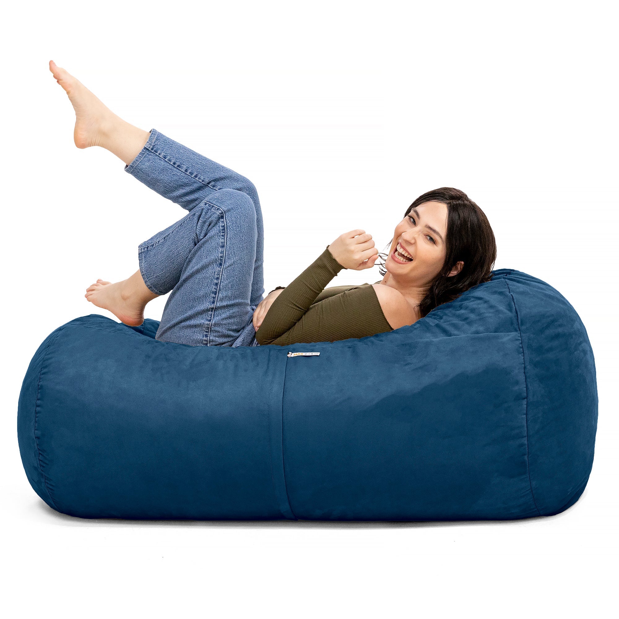  Jaxx Lounger Bean Bag 4' - Navy - Bonton