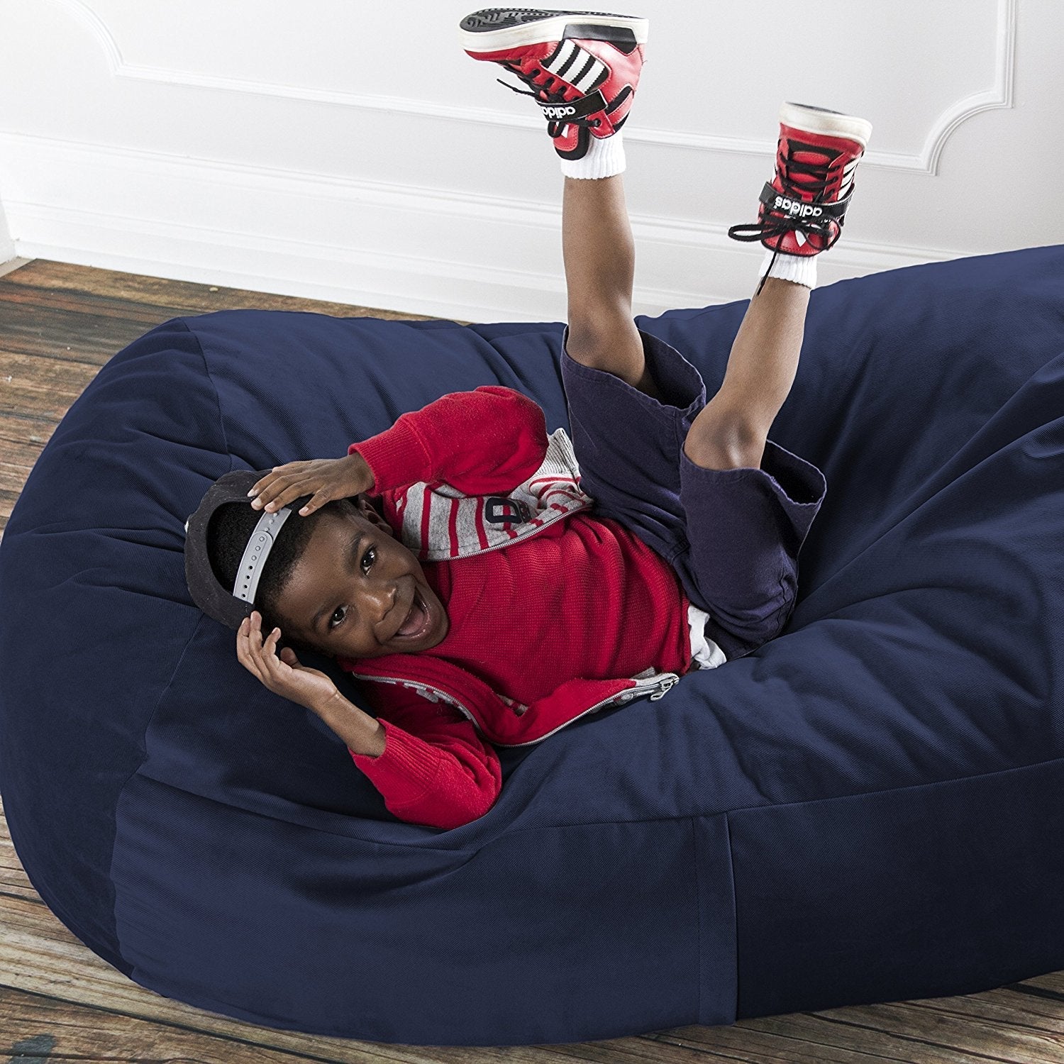  Jaxx Lounger Bean Bag 4' - Navy - Bonton