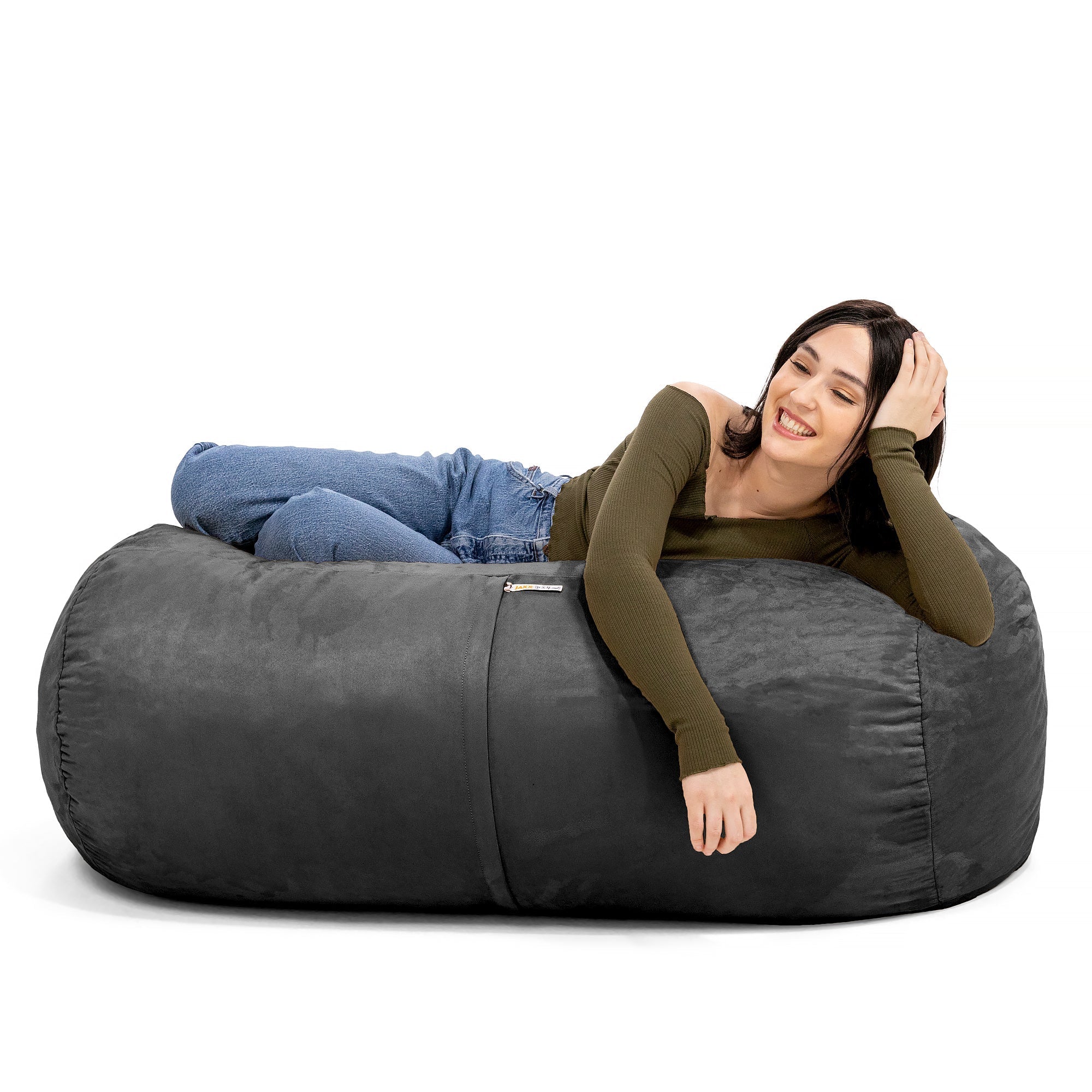  Jaxx Lounger Bean Bag 4' - Black - Bonton