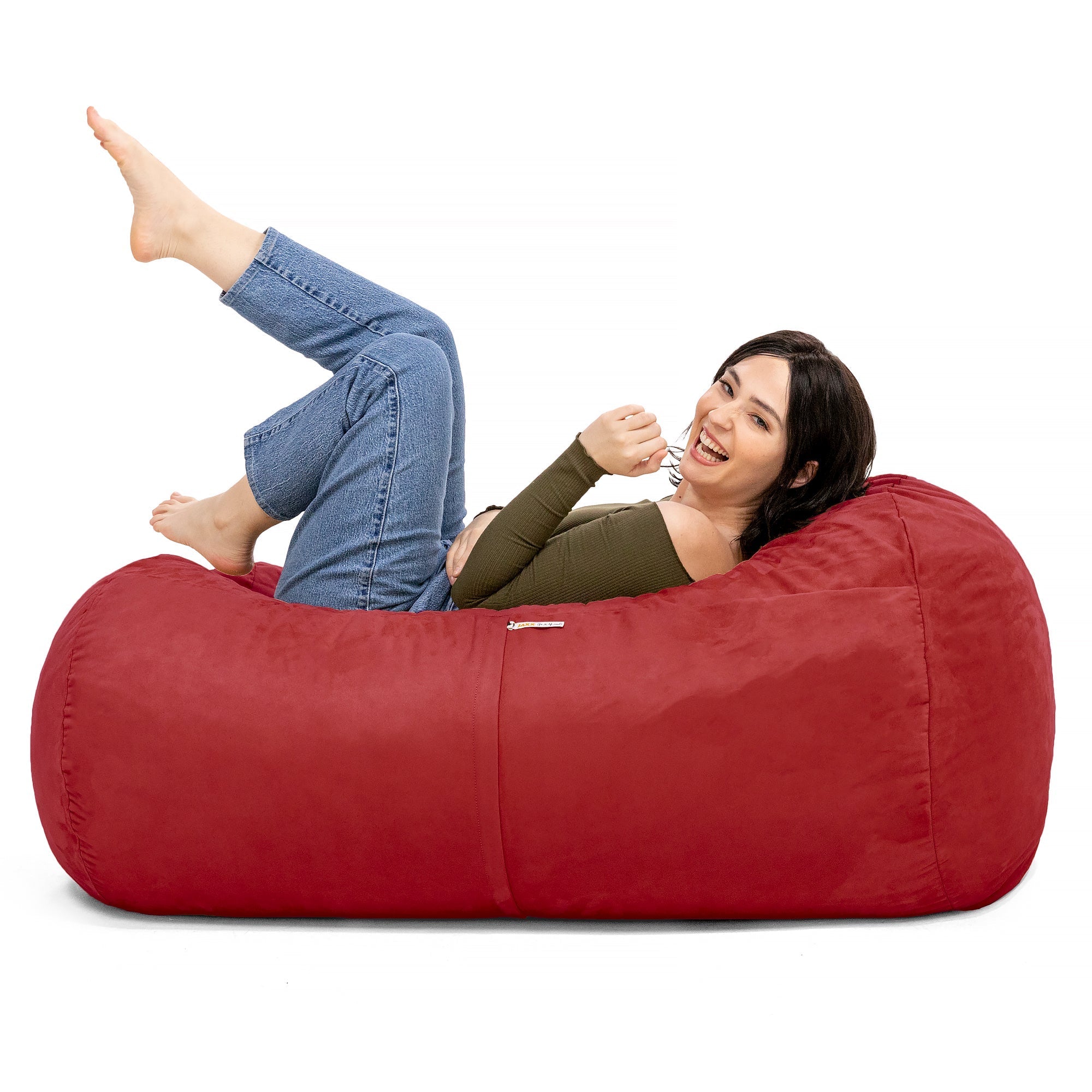  Jaxx Lounger Bean Bag 4' - Cherry - Bonton