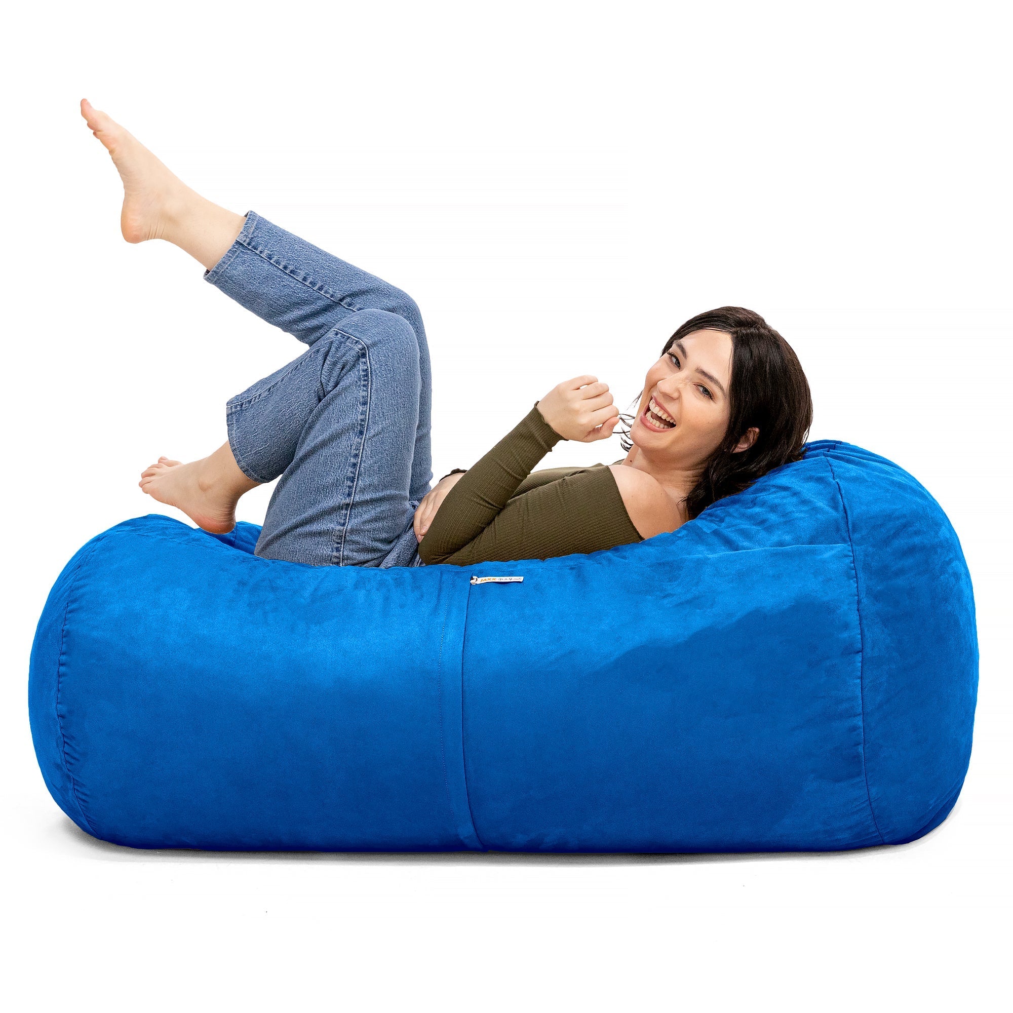  Jaxx Lounger Bean Bag 4' - Blueberry - Bonton