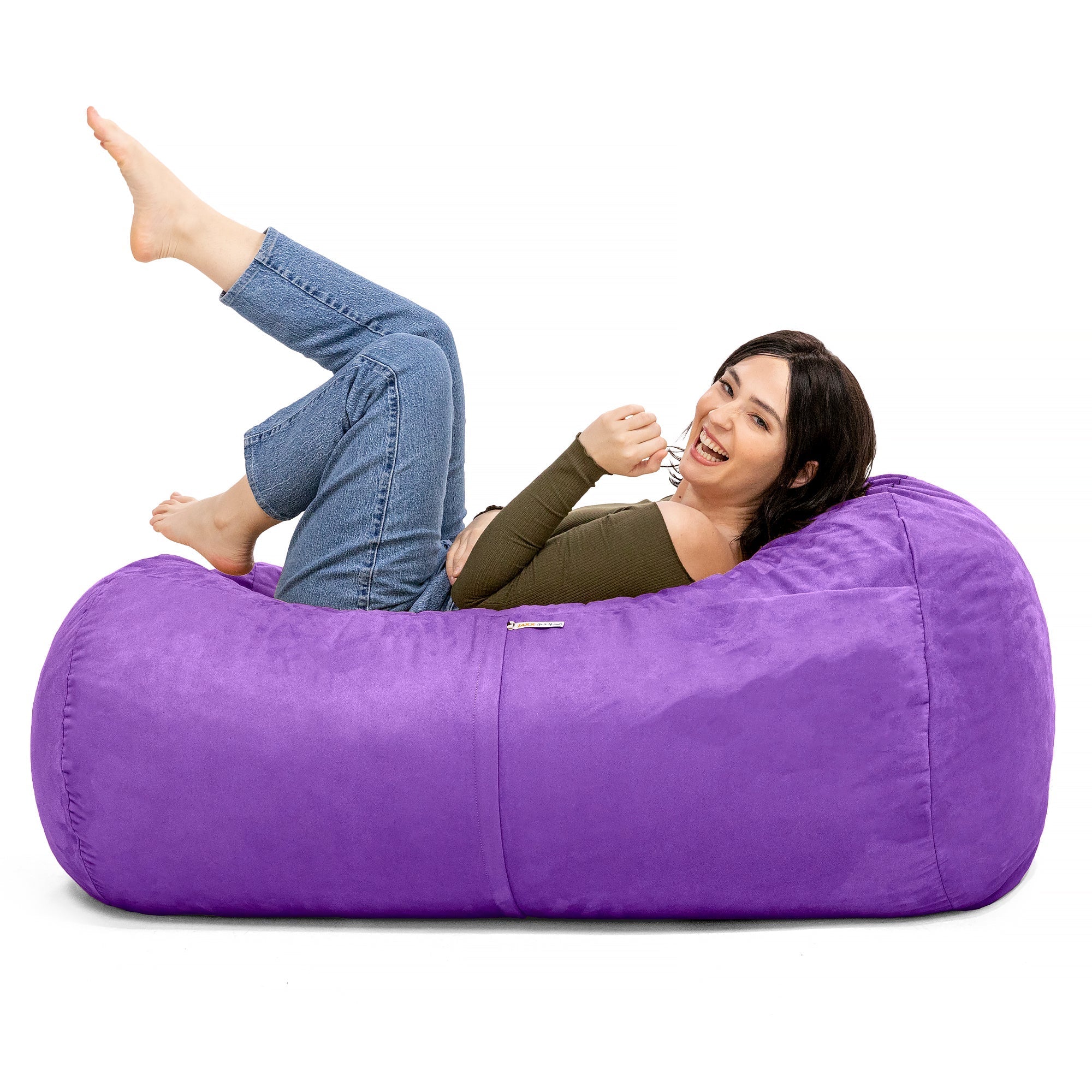  Jaxx Lounger Bean Bag 4' - Grape - Bonton