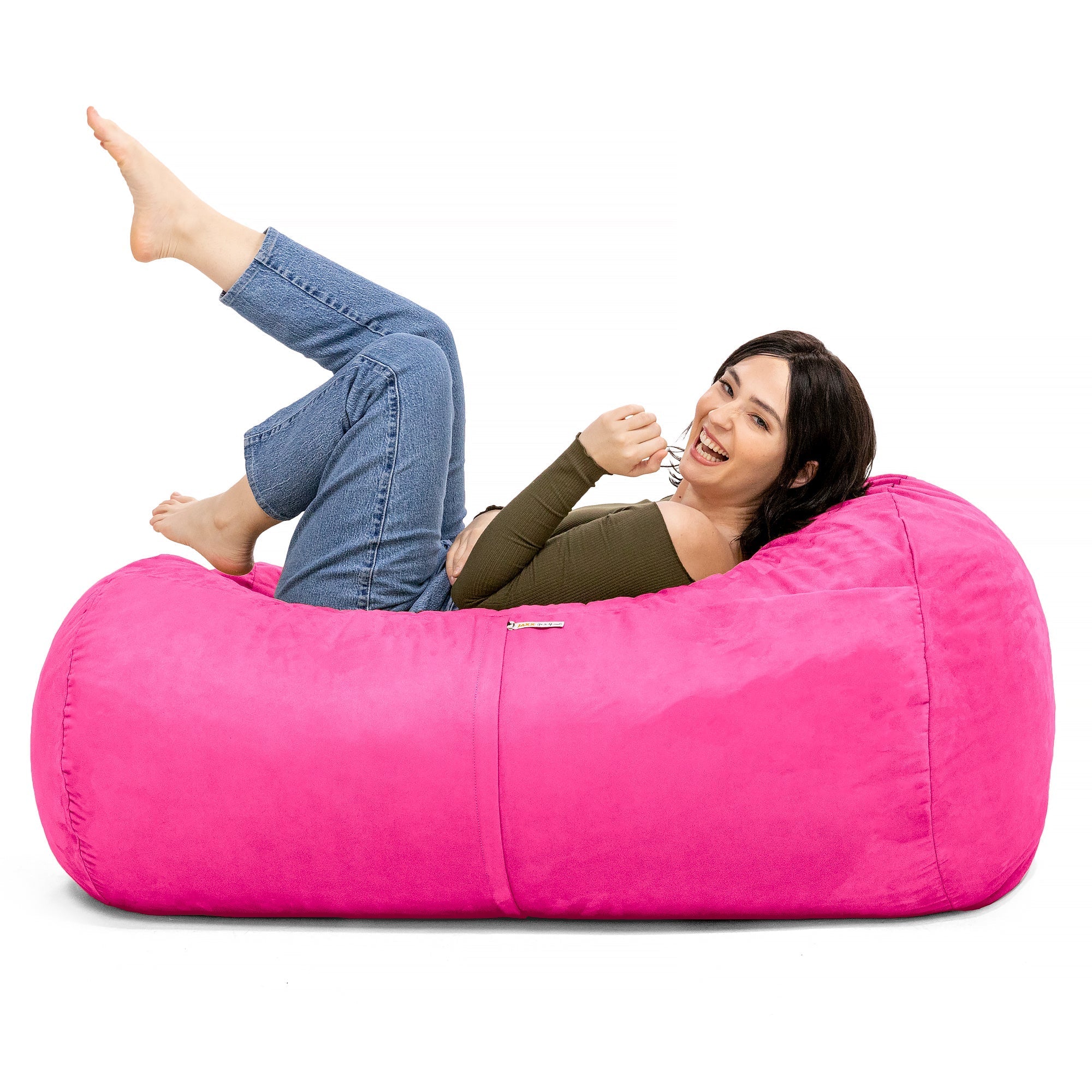  Jaxx Lounger Bean Bag 4' - Fuchsia - Bonton