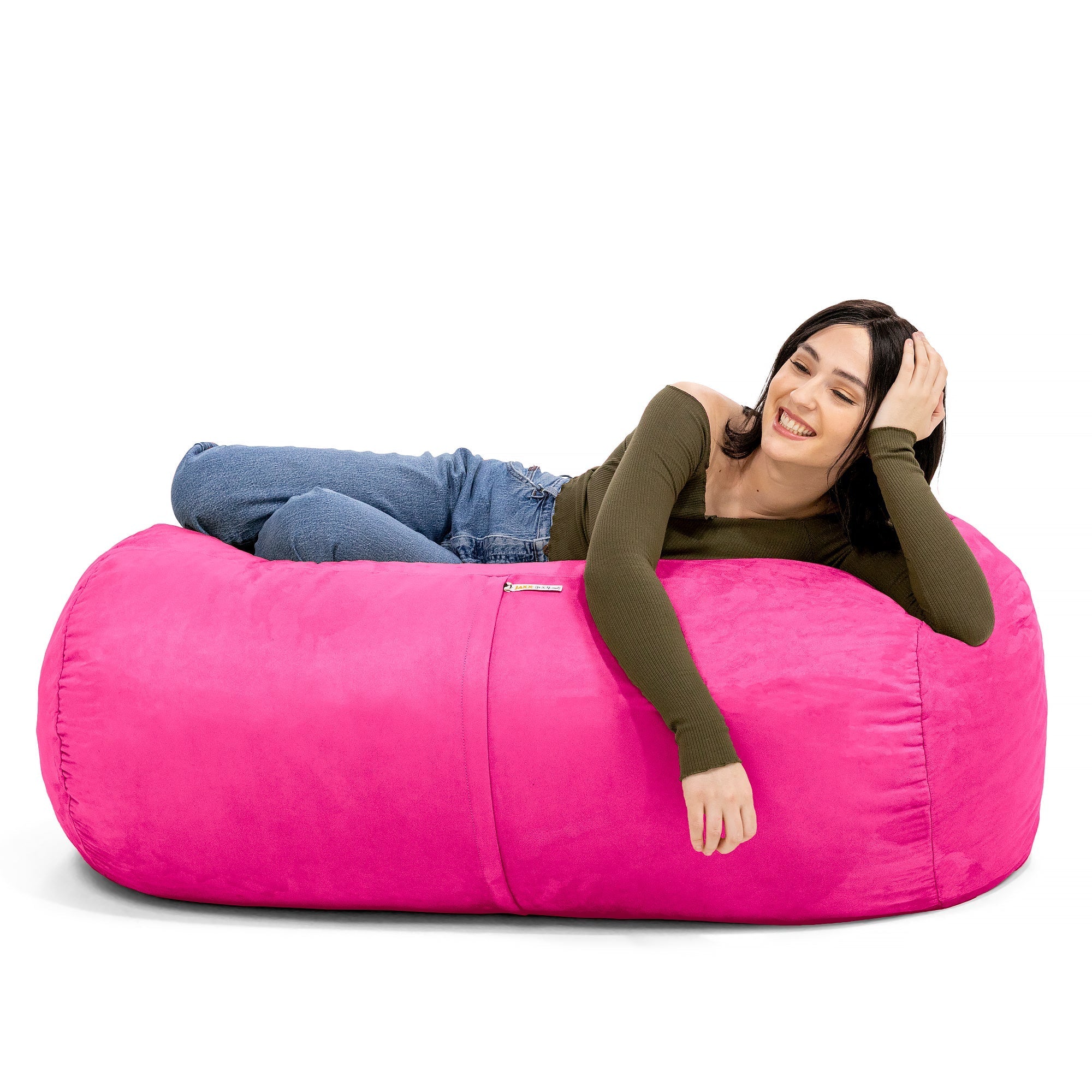  Jaxx Lounger Bean Bag 4' - Fuchsia - Bonton