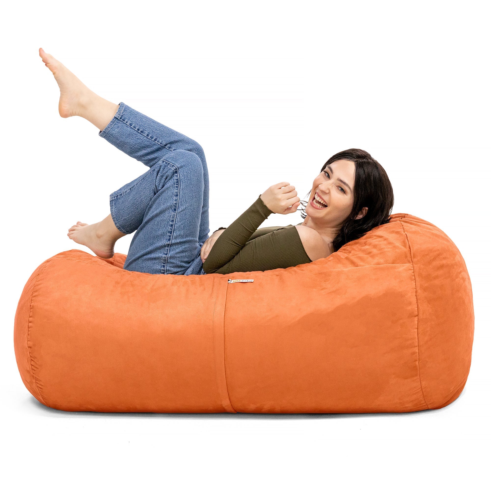  Jaxx Lounger Bean Bag 4' - Mandarin - Bonton