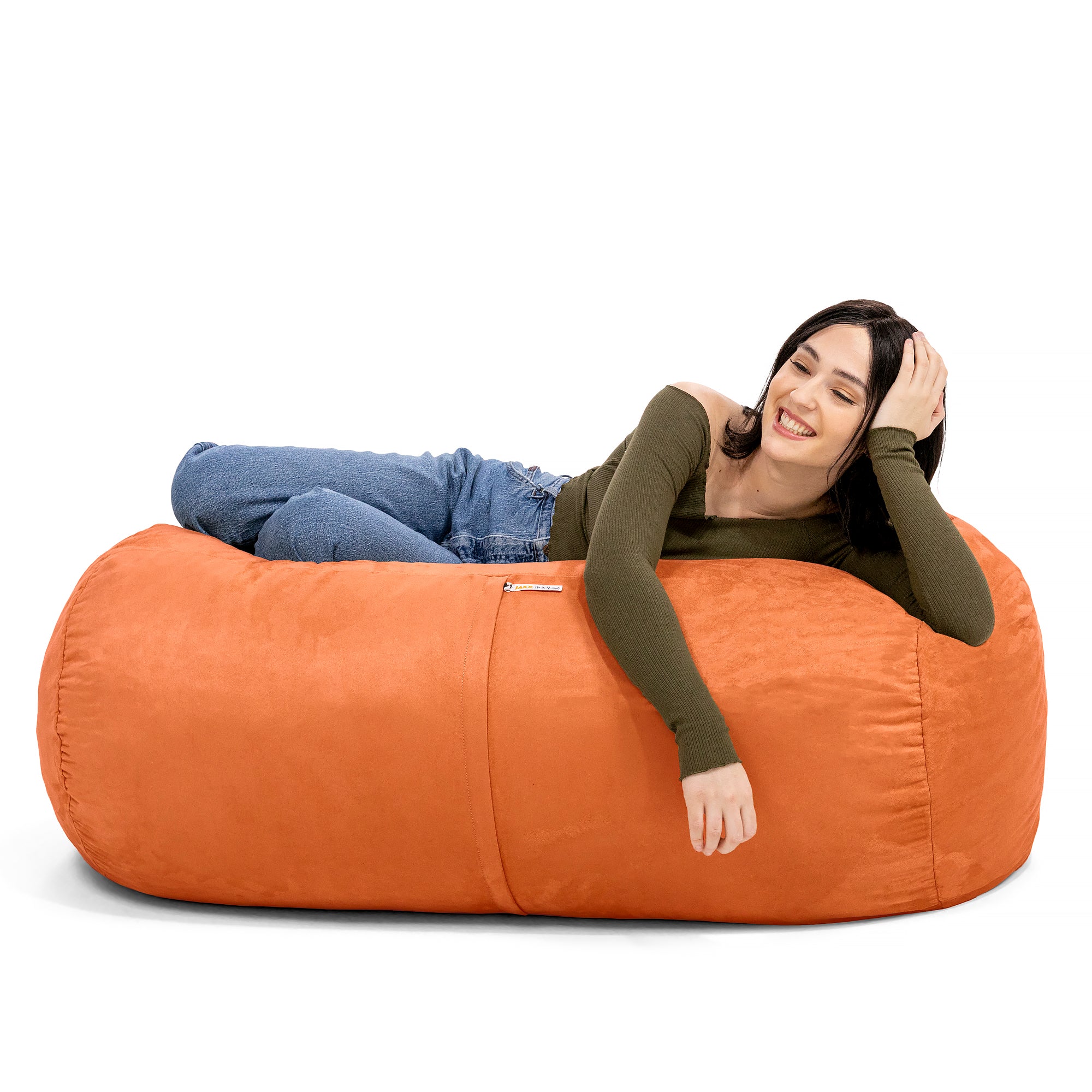  Jaxx Lounger Bean Bag 4' - Mandarin - Bonton