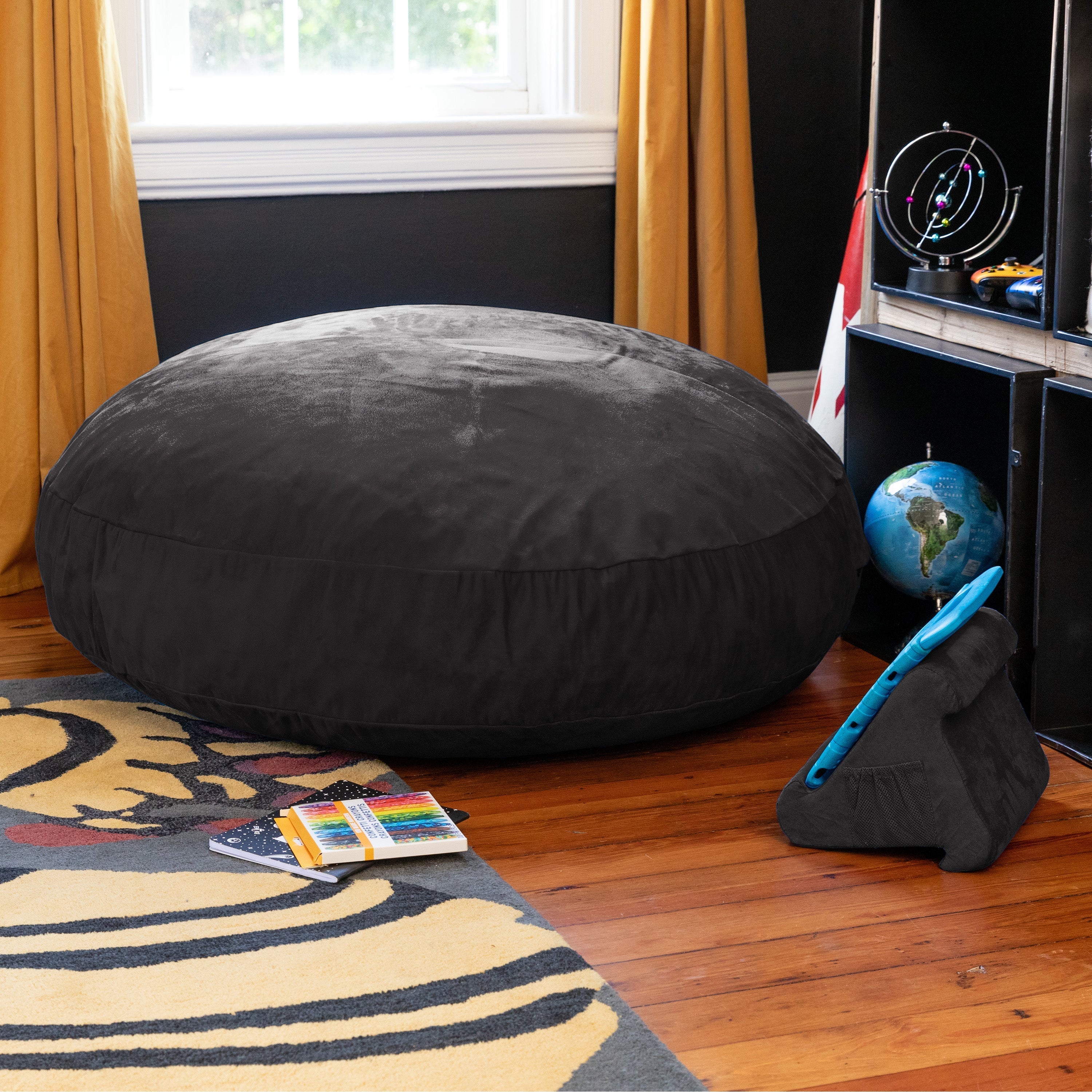  Jaxx Cocoon Kids Bean Bag 4' - Black - Bonton