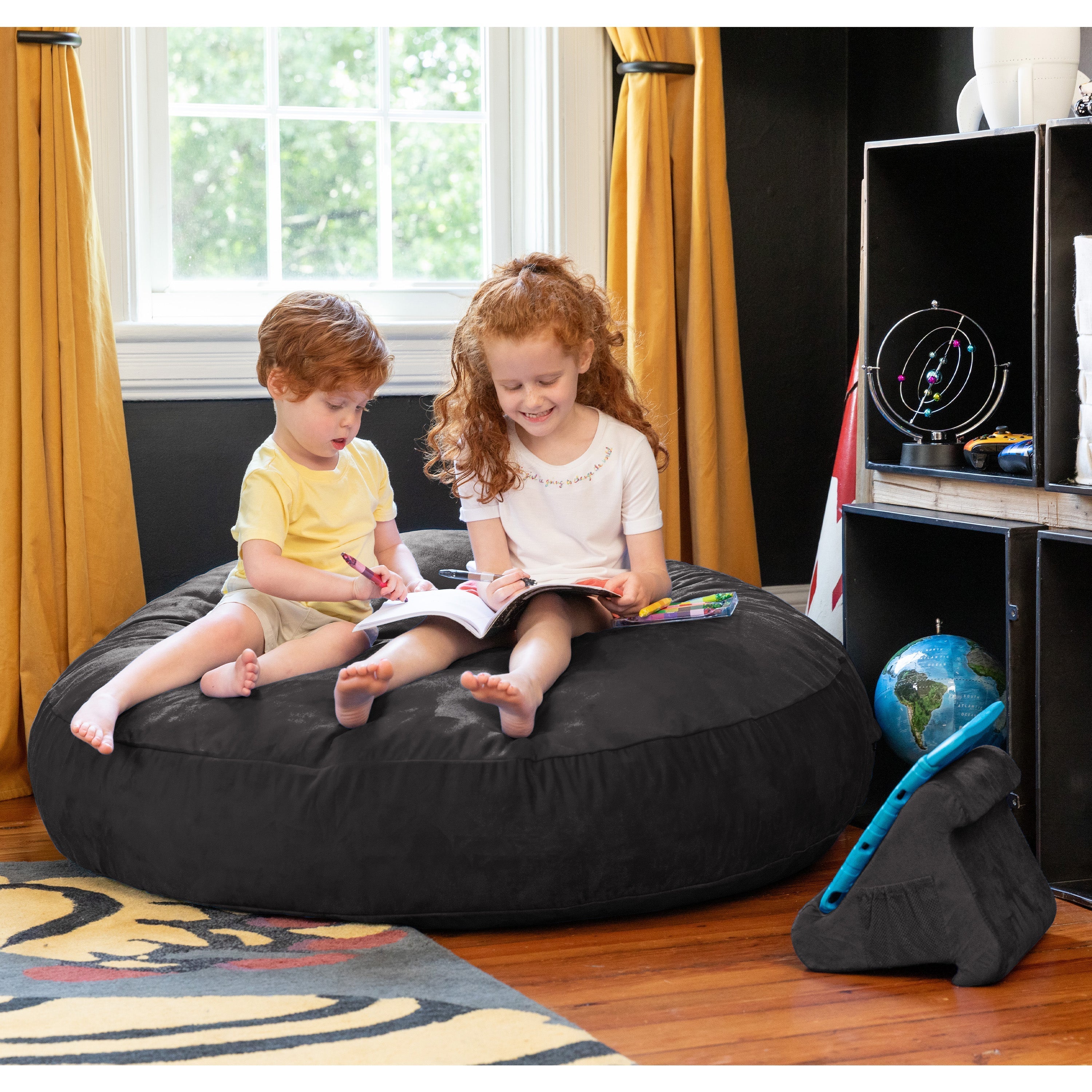  Jaxx Cocoon Kids Bean Bag 4' - Black - Bonton