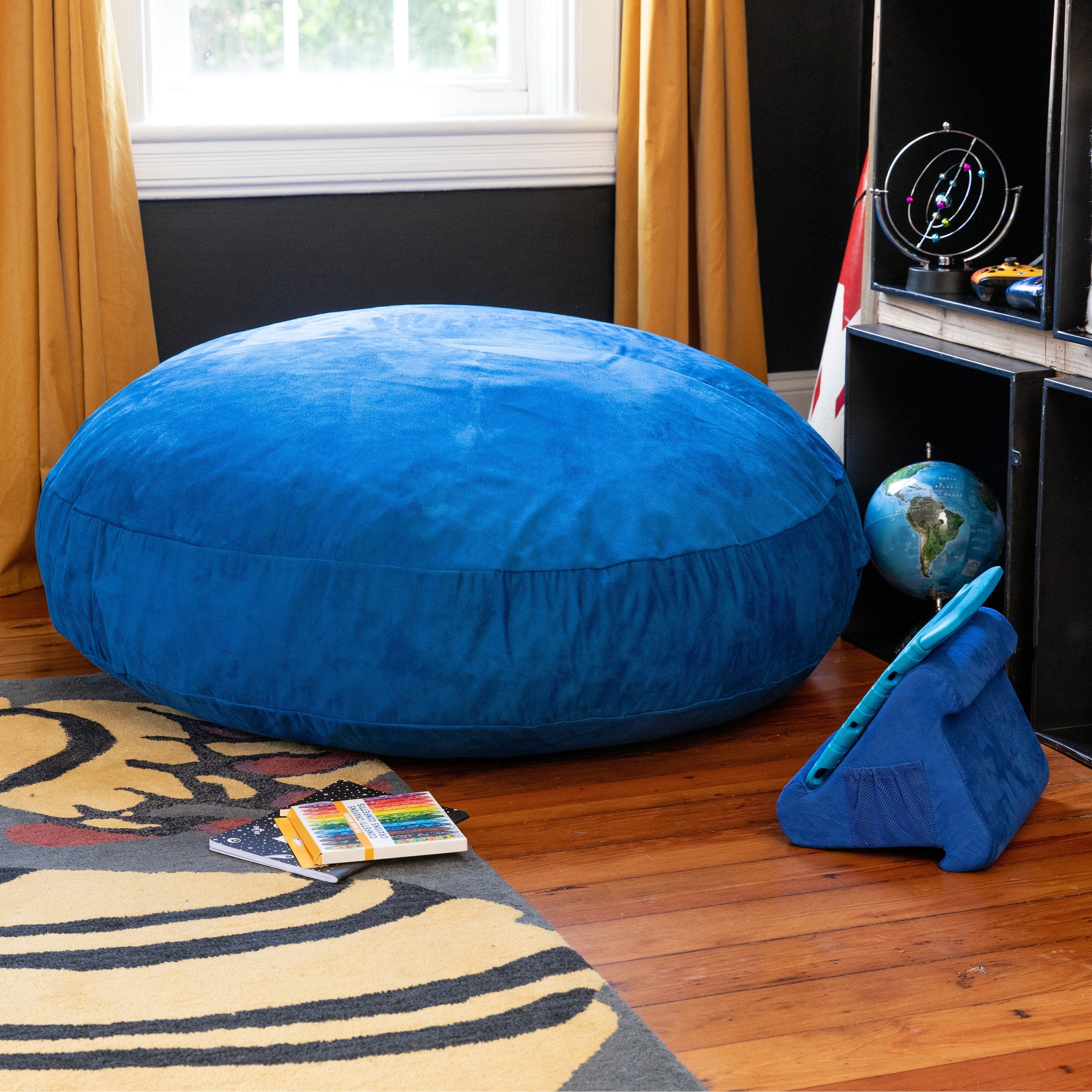  Jaxx Cocoon Kids Bean Bag 4' - Blueberry - Bonton