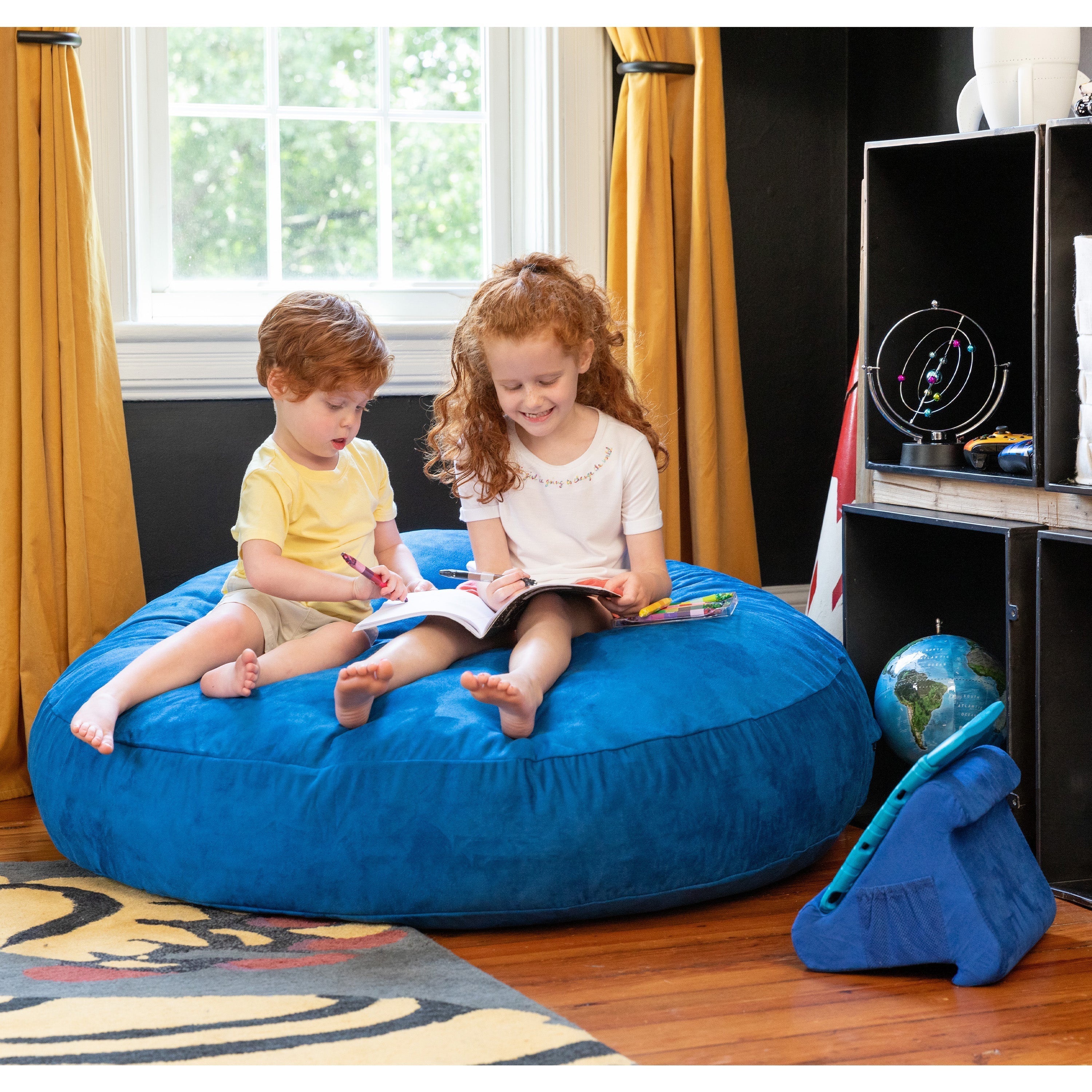  Jaxx Cocoon Kids Bean Bag 4' - Blueberry - Bonton