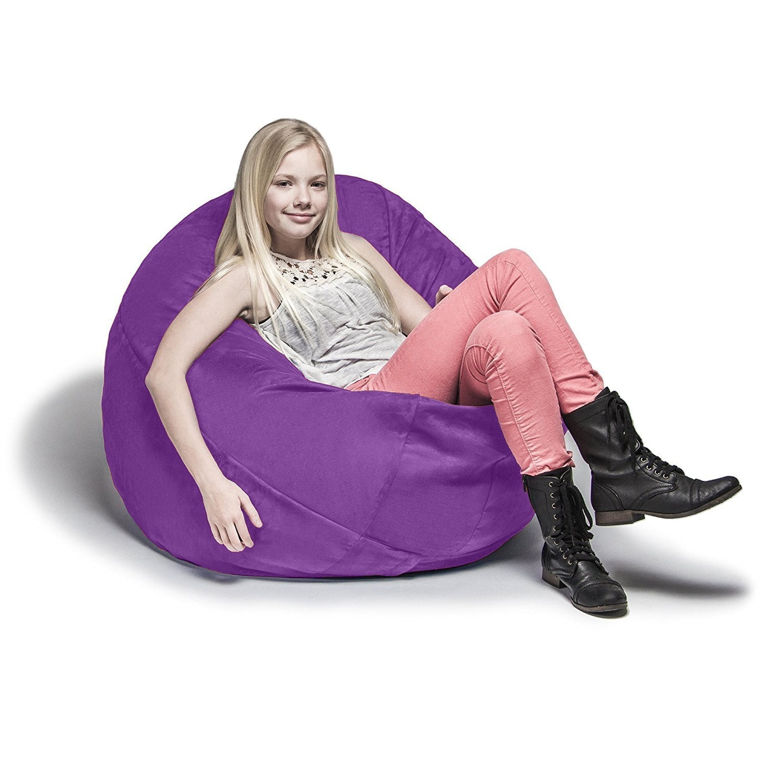  Jaxx Cocoon Kids Bean Bag 4' - Grape - Bonton