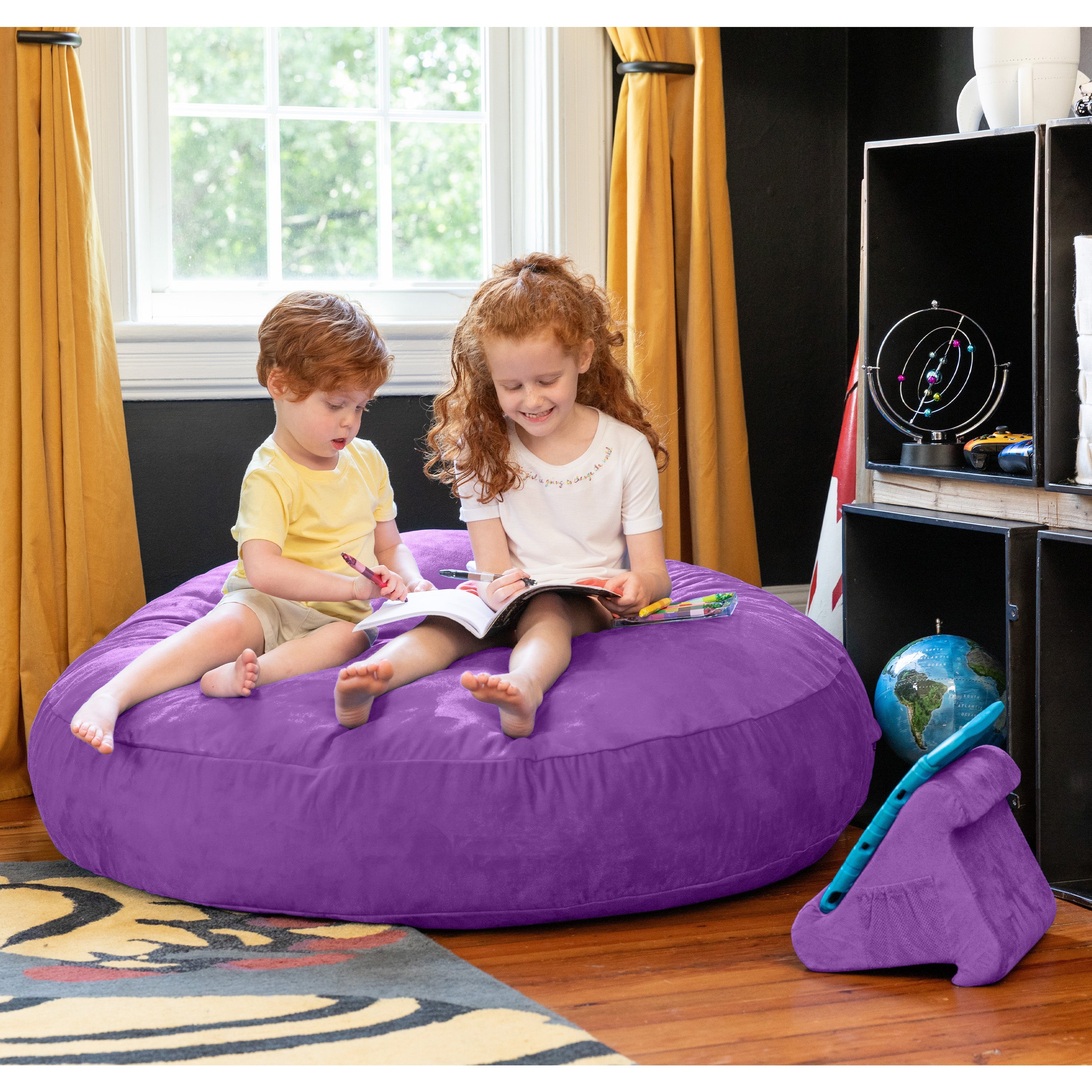  Jaxx Cocoon Kids Bean Bag 4' - Grape - Bonton