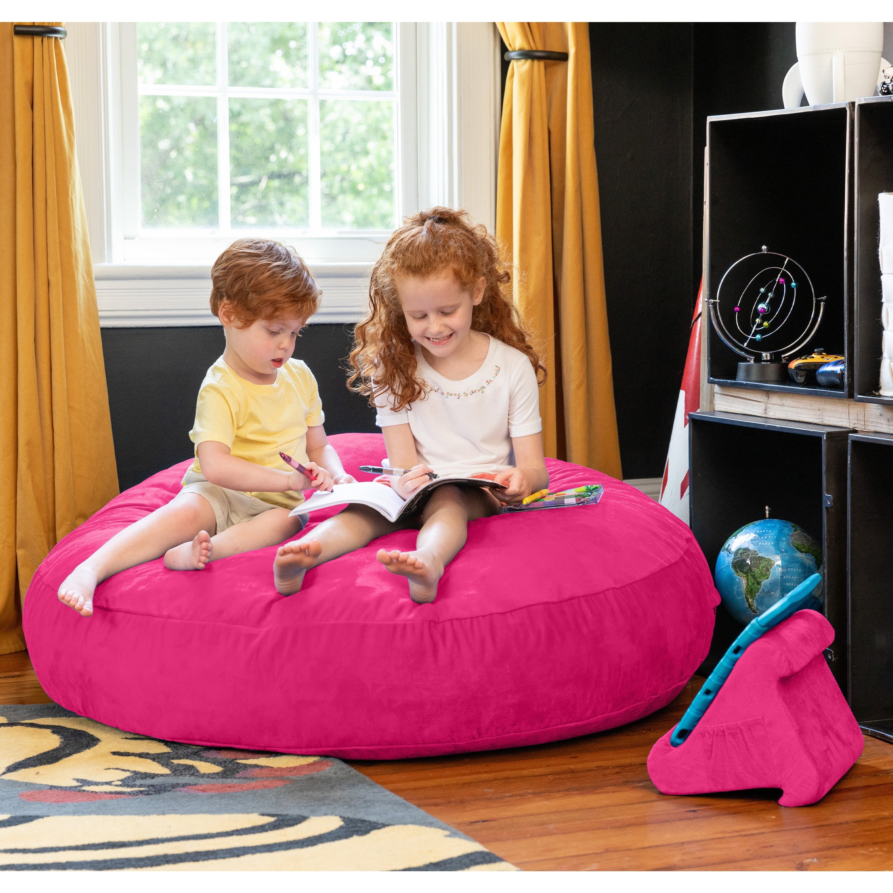  Jaxx Cocoon Kids Bean Bag 4' - Fuchsia - Bonton